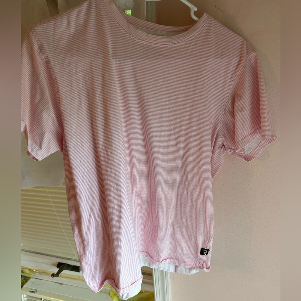 International Report Pink striped T-shirt